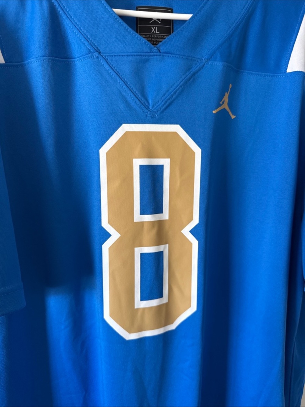 Men's Jordan Troy Aikman #8 UCLA Bruins NCAA Game Jersey Sz XL - Blue RARE - Picture 2 of 6